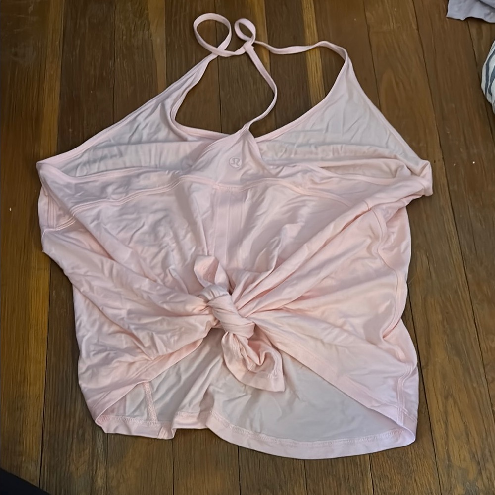 Lululemon Women's Pink Top- strawberry milkshake
